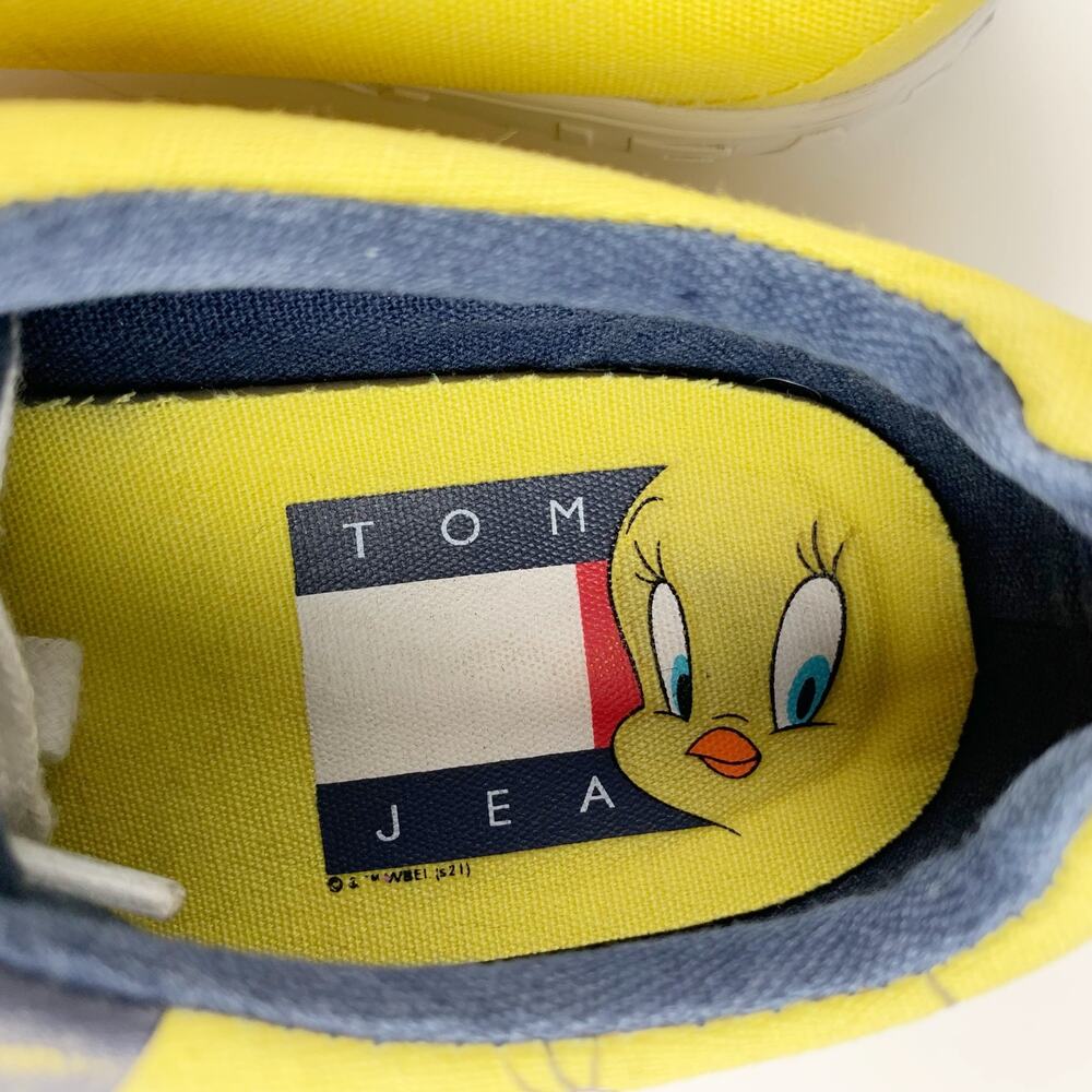 Tommy Hilfiger Jeans x Space Jam Tweety Bird Casual Sneakers Kids 2 - Picture 6 of 15